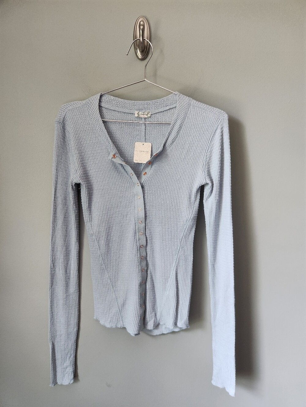 Intimately Free By Free People Going Places Cardigan Blue Size Small NWT